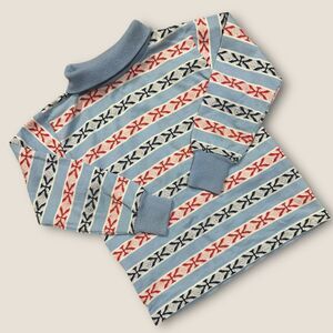 Vintage Health-Tex Boys Nordic Stripe Sweater Made USA Size 6